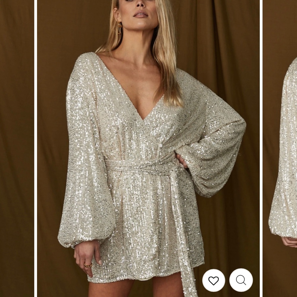 Sequin Robe Dress